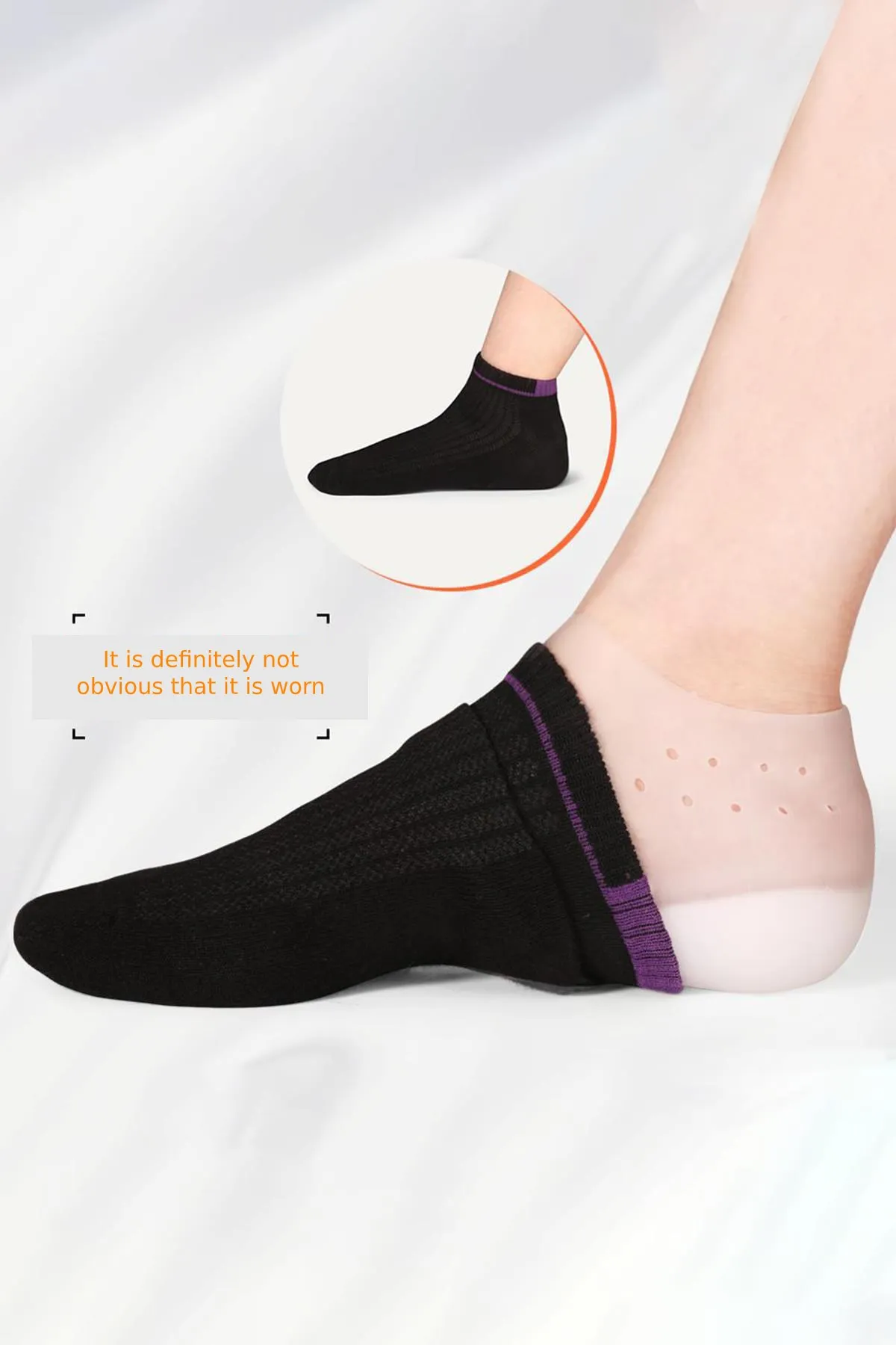 

Luis Bien Height Extension Insoles Transparent Concealed Heel 4cm Shoe Insoles Height Increasing Lining Shoe Sole High