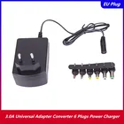 100 А Универсальный адаптер переменного тока 2404,5 В постоянного тока преобразователь 6 вилок постоянного тока 3, 7,5, 6, 9, 12 в 30 зарядное устройство ЕС