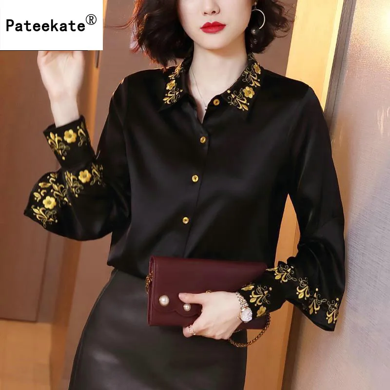 Топы и блузки Женские однотонные белые шифоновые офисная рубашка тонкие