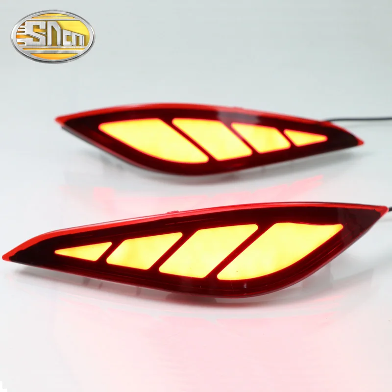 SNCN 2 шт Многофункциональный Светодиодный отражатель задний противотуманный