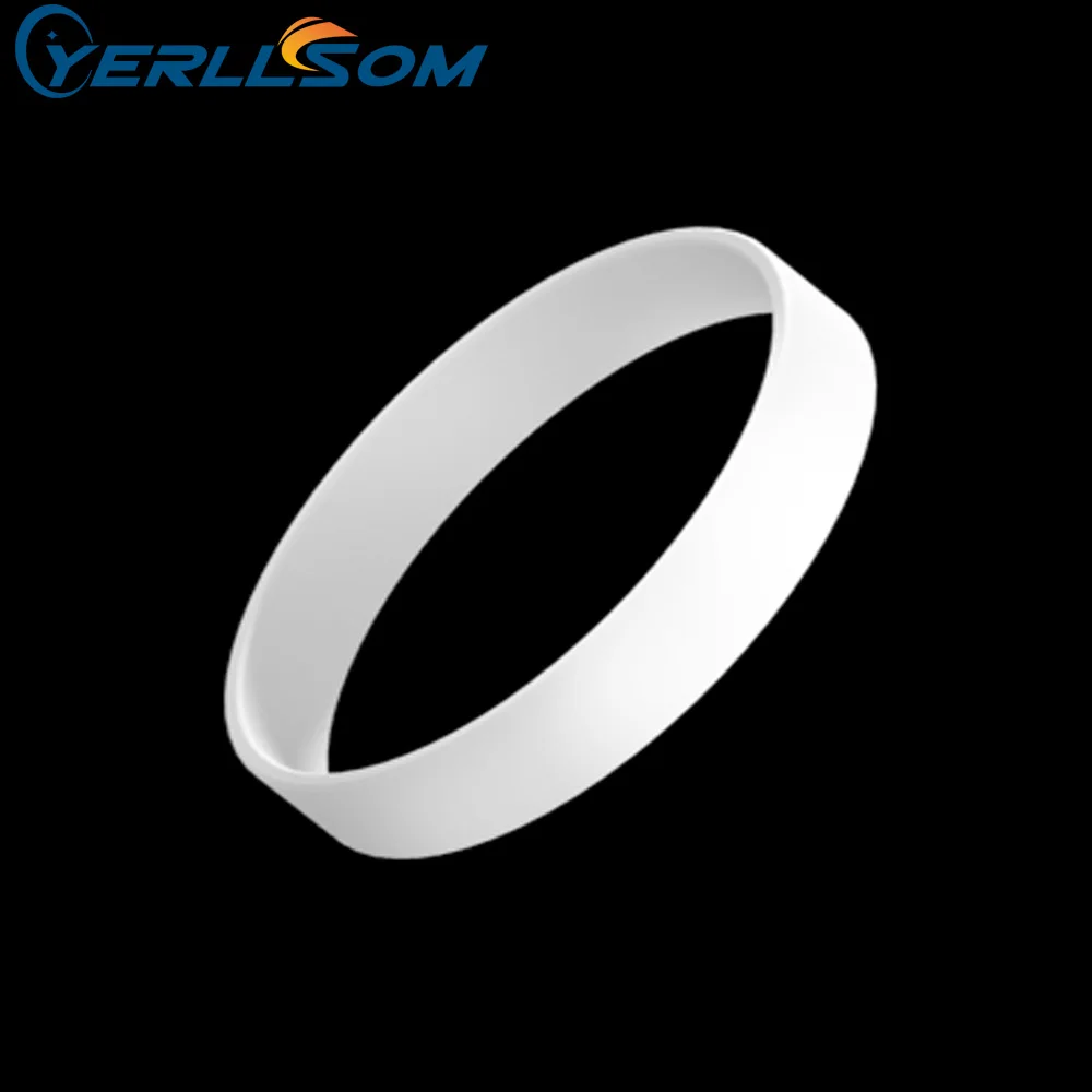 

YERLLSOM 100 шт./лот высококачественные 1/2 дюйма белые силиконовые браслеты для мероприятий B20060461
