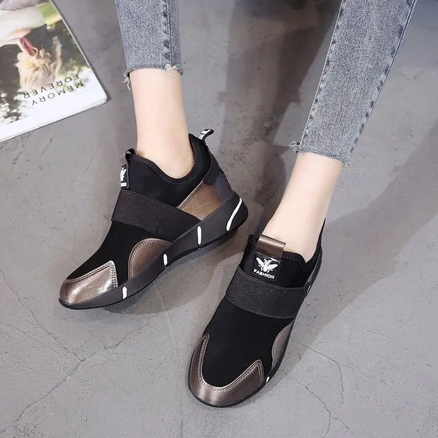 Новинка Модная женская обувь Mujer Сетчатая с круглым носком Повседневная без