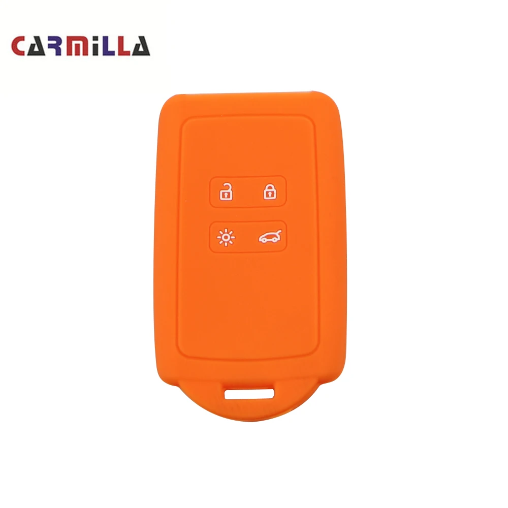 Силиконовый чехол для автомобильных ключей Carmilla Renault KOLEOS Kadjar Espace 2016 2020 Аксессуары