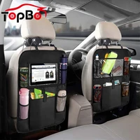 multi pocket car backseat organizer tablet cup holder stowing tidying hanging storage bag anti kick mats