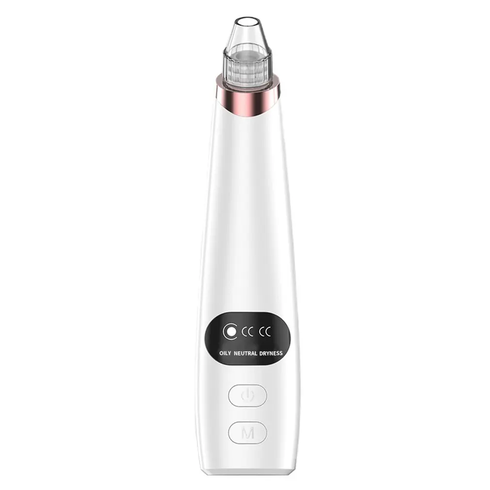 

Blackhead Remover Pore Vacuum Electric Cleaner Blackhead Extractor Suction Tool Hot Compress Vibration Probes For Facial Skin