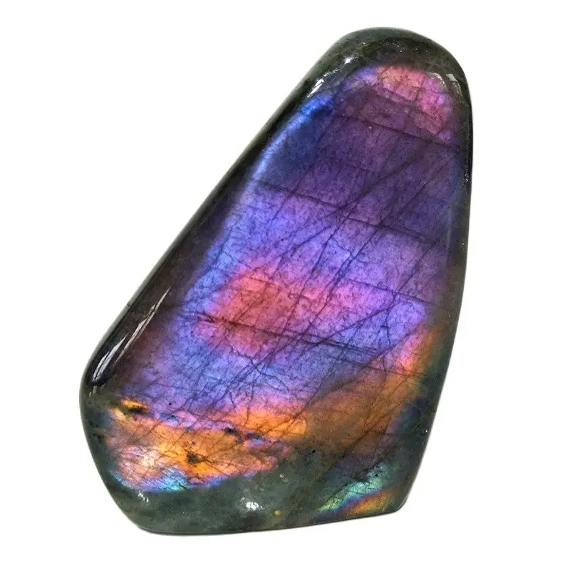 

5A+ decoración Natural stones purple labradorite crystals room decoration violet stone witchcraft chakra spiritual reiki Healing