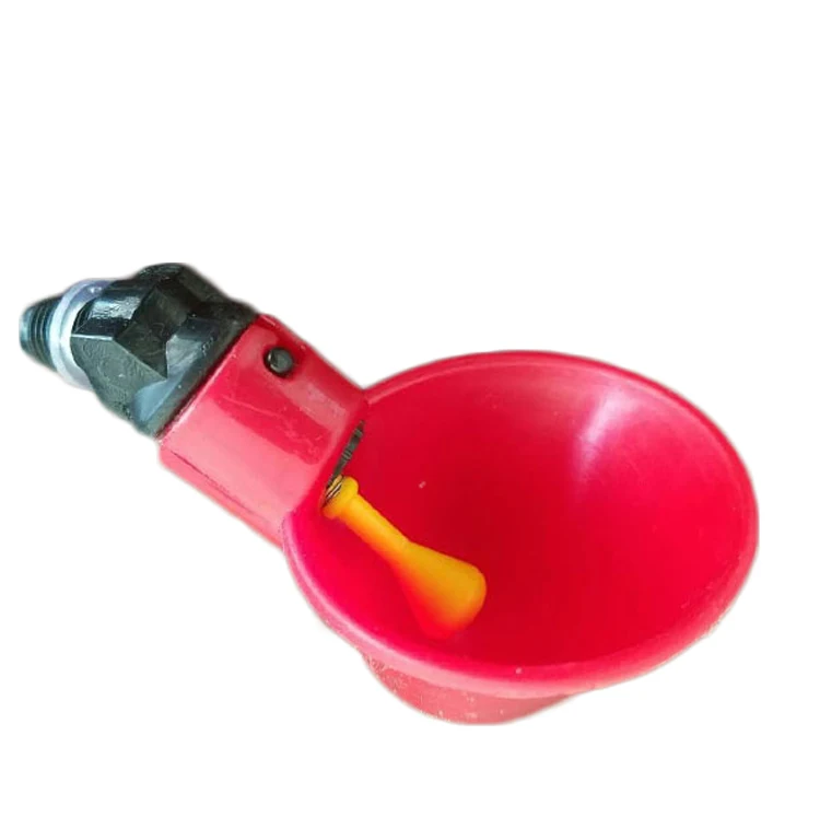 Автоматическая поилка для курицы птиц с желтым соском 4 шт. | Дом и сад