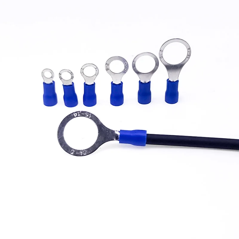 

35 pieces/set RV2-6 insulated blue ring terminal wire and cable electrical crimping connector RV2 series kit