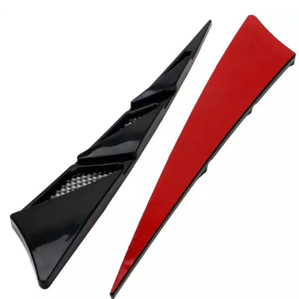 

1 Pair Car Exterior Decoration Car Hood Stickers Black Universal Side Air Intake Flow Vent Cover Decorative Car-styling Exterior