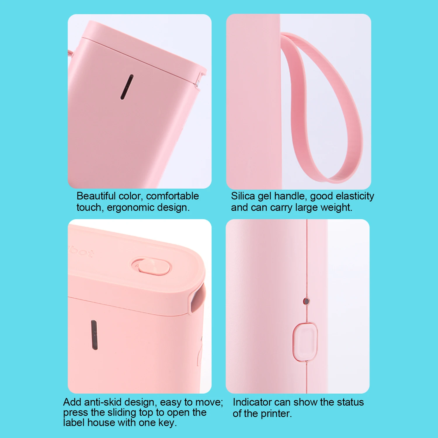 Портативный беспроводной термопринтер BT 4 0 ручной Термопринтер для этикеток