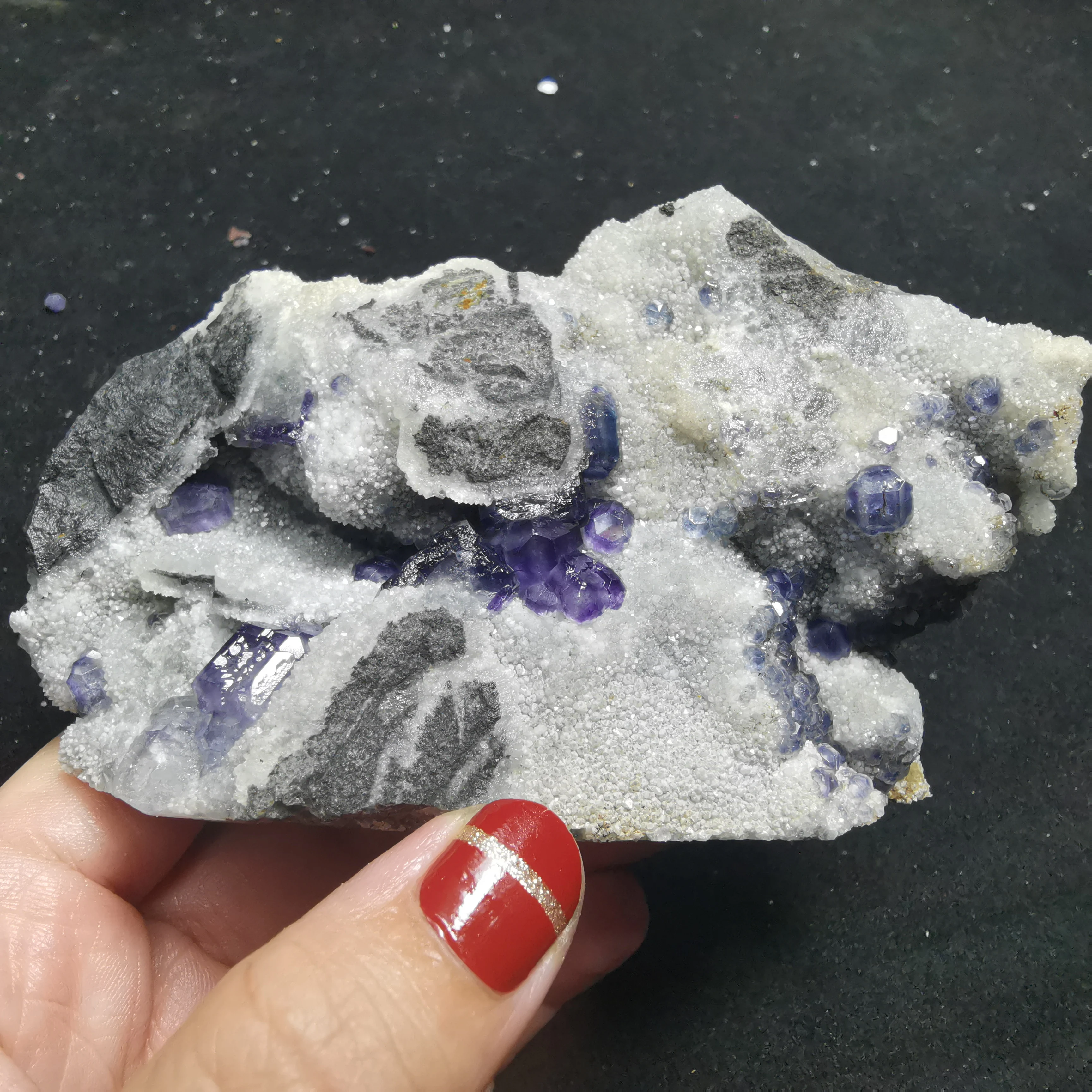 

232.8g100% natural rare blue green fluorite cluster mineral crystal specimen stone and Crystal Healing Crystal