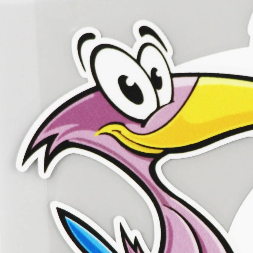 

YJZT 12.8CM11.3CM Car Sticker Fashion High Quality Bird PVC Decal 11C-0126