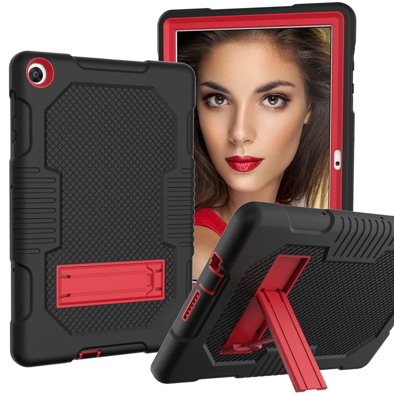 

New Armor Case For Huawei MatePad T10 9.7 T10S 10.1 2020 Kids Safe Heavy Duty Silicone Hard Cover Model AGS3-L09/W09 AGR-L09/W09