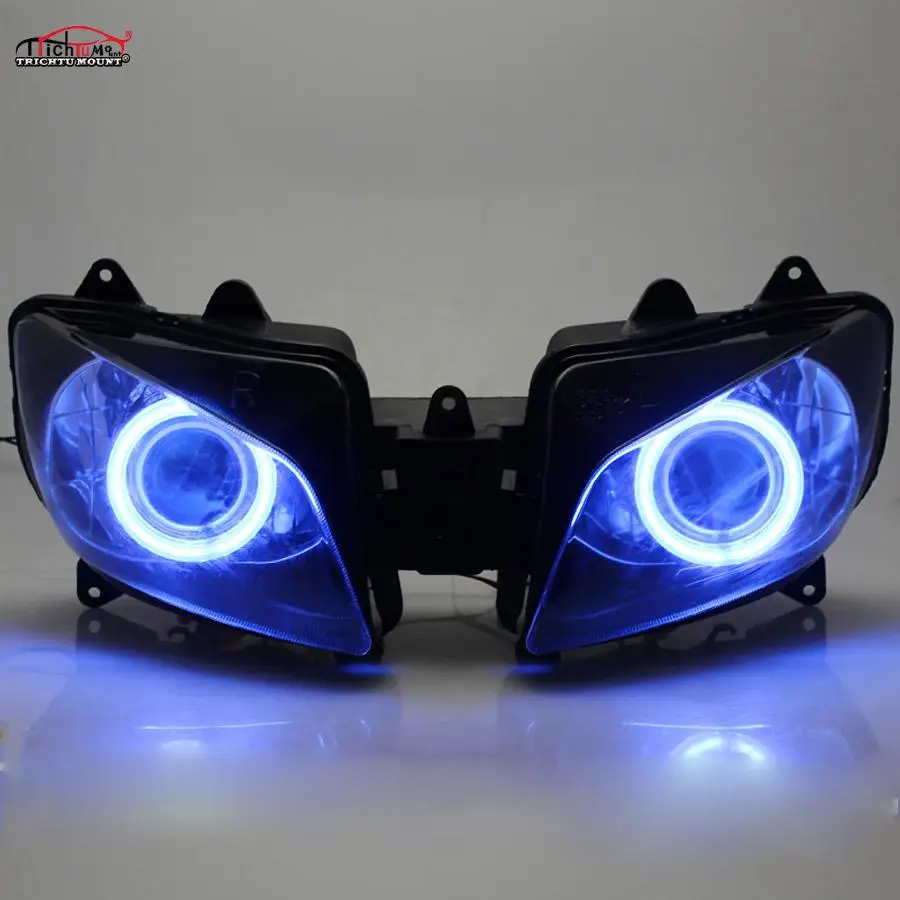 Налобный фонарь в сборе проектор для Yamaha YZF R1 Angel Demon Eye HID 98-99 |