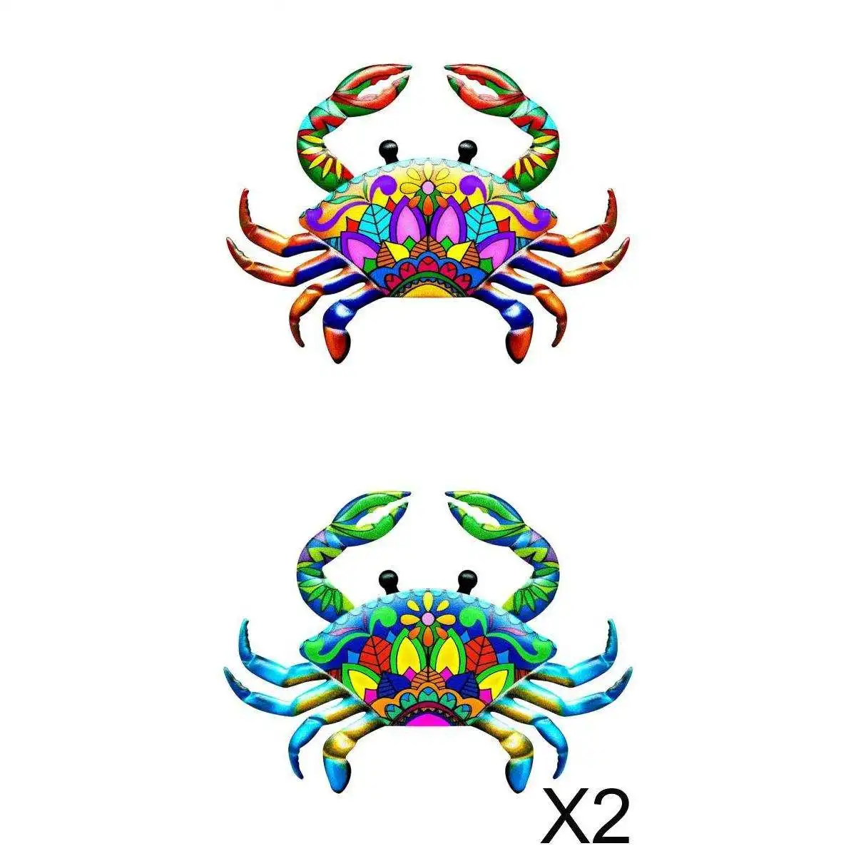 

3x Metal Crab Wall Art Decor Outdoor Yard Home Decorative Sculpture