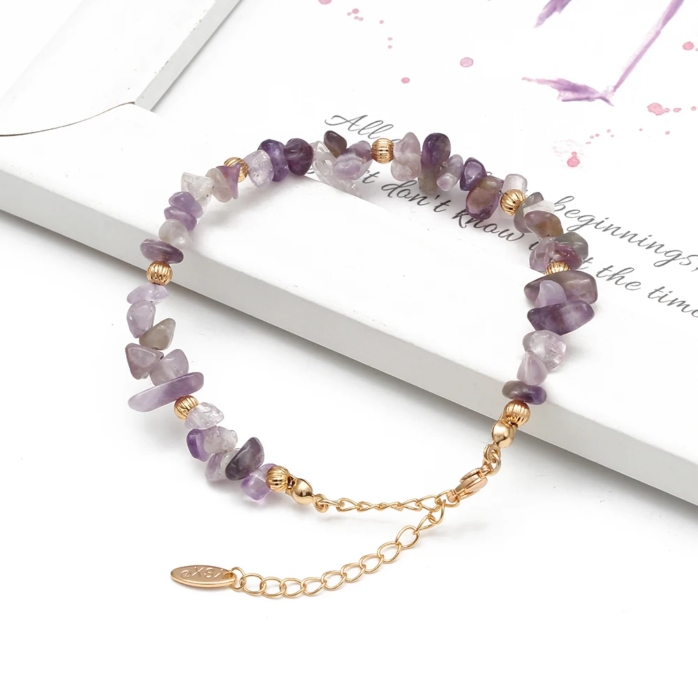 Wish Card красивый необычный разноцветный браслет из натурального камня серия Hazy