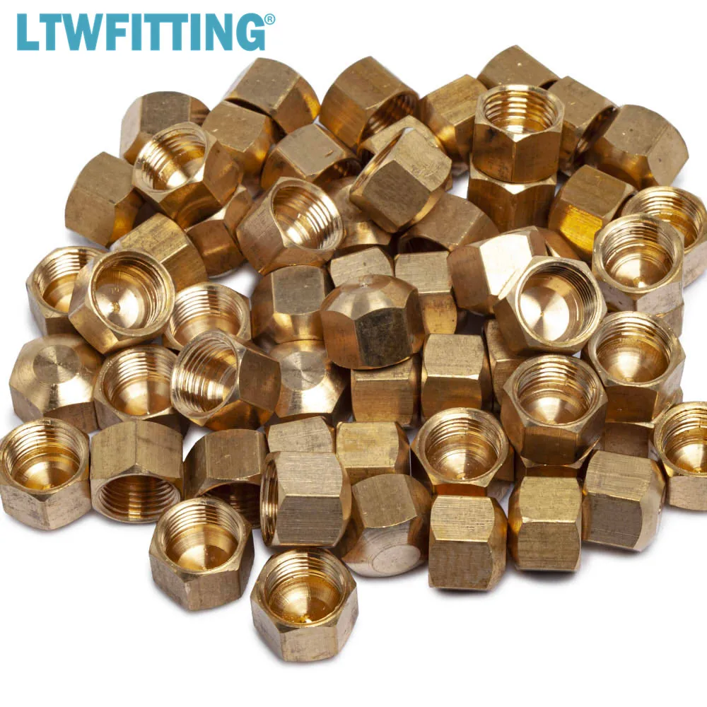 LTWFITTING 5/16 &quotлатунный колпачок запорного клапана латунный Компрессионный фитинг |