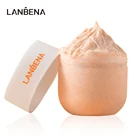 Отшелушивающий скраб для тела LANBENA, витамин С, осветляет кожу, пилинг для лица, отбеливает, мягкий и гладкий скраб для тела, косметика