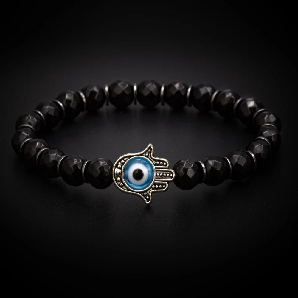 MEIBEADS 1 шт. Бусы из гранёных камней браслет Хамса рука сглаза кристалл для женщин