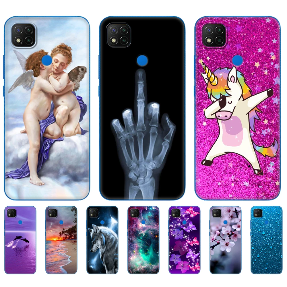 For xiaomi redmi 9C /redmi 9C NFC Case Soft touch TPU silicon Phone Back Cover redmi 9C Case 6.53 inch bumper funda dropshipping