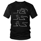 Забавные ла арт футболки для мужчин с коротким рукавом 100% хлопковая Футболка Мультфильм комедия футболки Графический Футболка подарок