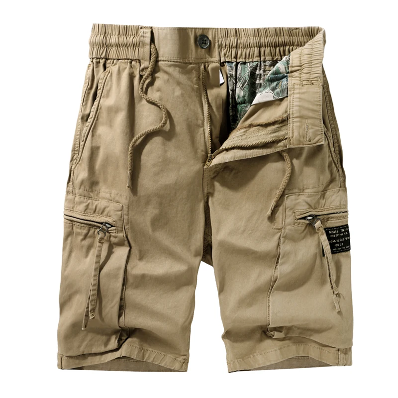 

Men Summer New Casual Outdoor Military Pocket Cargo Pants Shorts Fashion Twill Cotton Camouflage Shorts Men Shorts Size 40