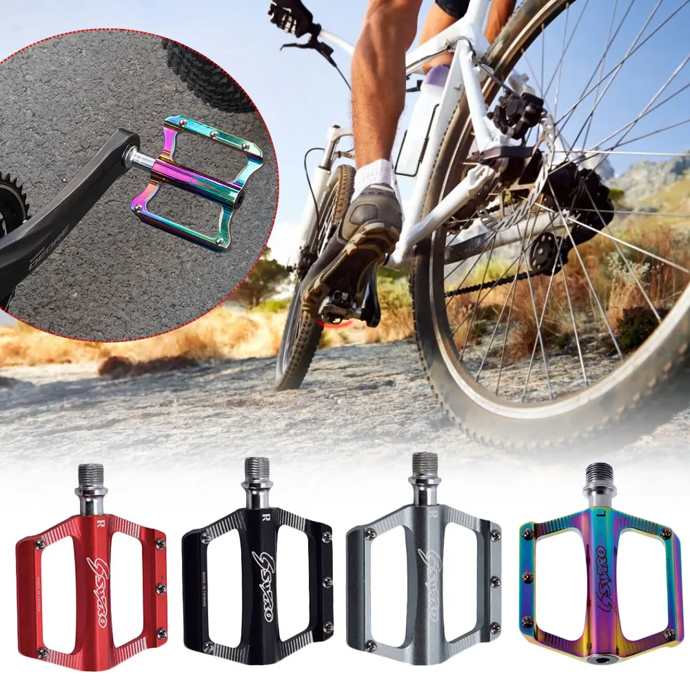 

Electroplated Colorful 4 Bearing Bicycle Pedal Anti-Skid Ultra-Light Pedal Aluminum Alloy Pedal Mtb Folding Bicycle Universal