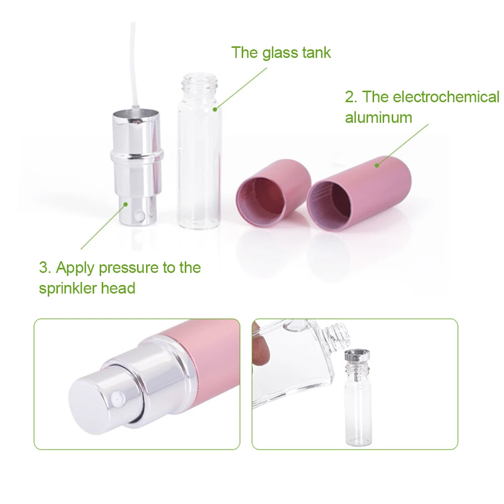 Пустой стеклянный мини-распылитель для духов многоразовый путешествий | Красота