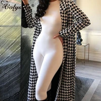 colysmo cotton solid winter jumpsuit long sleeve party jumpsuits bodycon jump suit white rompers overalls for women combinaison