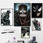 Супергерой комиксы Marvel черный инопланетянин Веном ужас Картина на холсте Печать и плакаты Настенная картина для детской комнаты украшение для дома