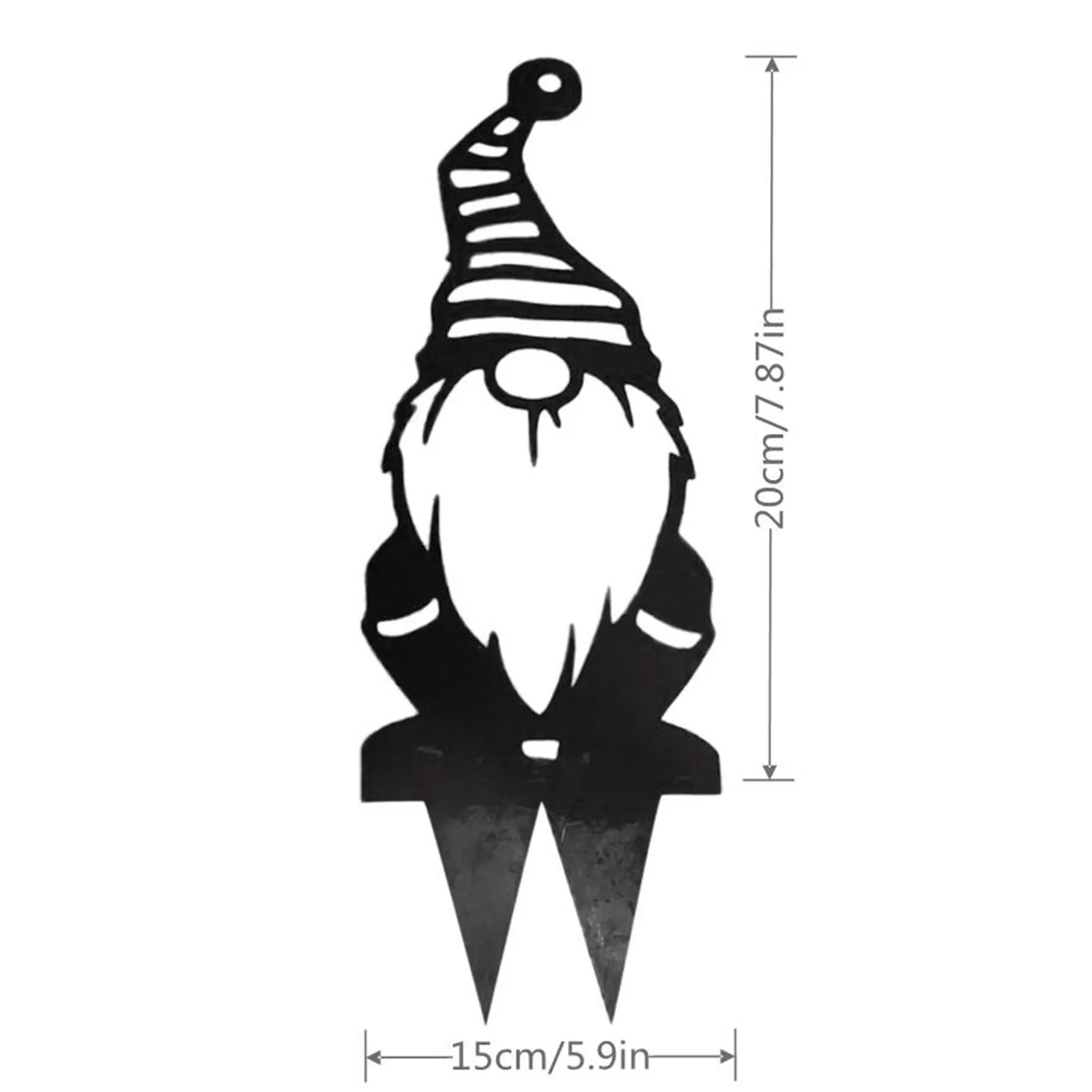 

Metal Branch Gnome Garden Decoration Sign Home Lawn Yard Decor Art Sculpture Garden Statue Easter Spring Decoration 2021