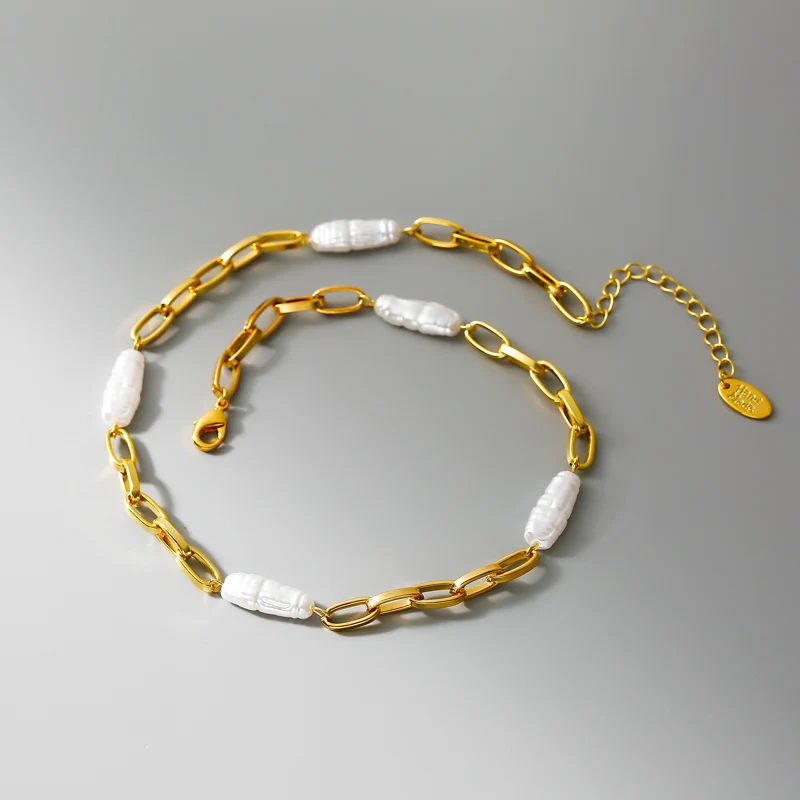 

Женское ожерелье с подвеской из натурального жемчуга