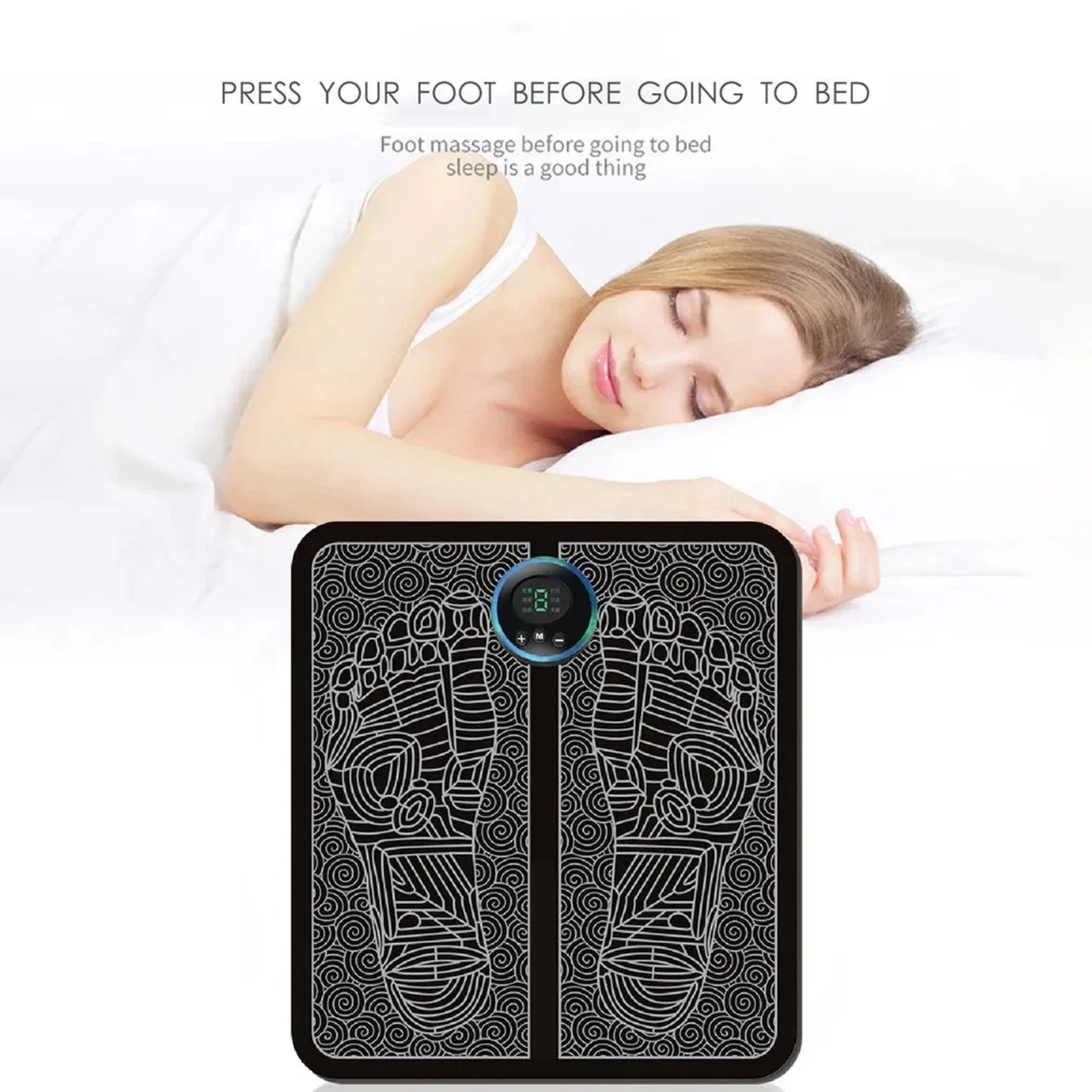 

EMS Leg Reshaping USB Foot Massager Wireless Remote Control Massage Cushion Household FB