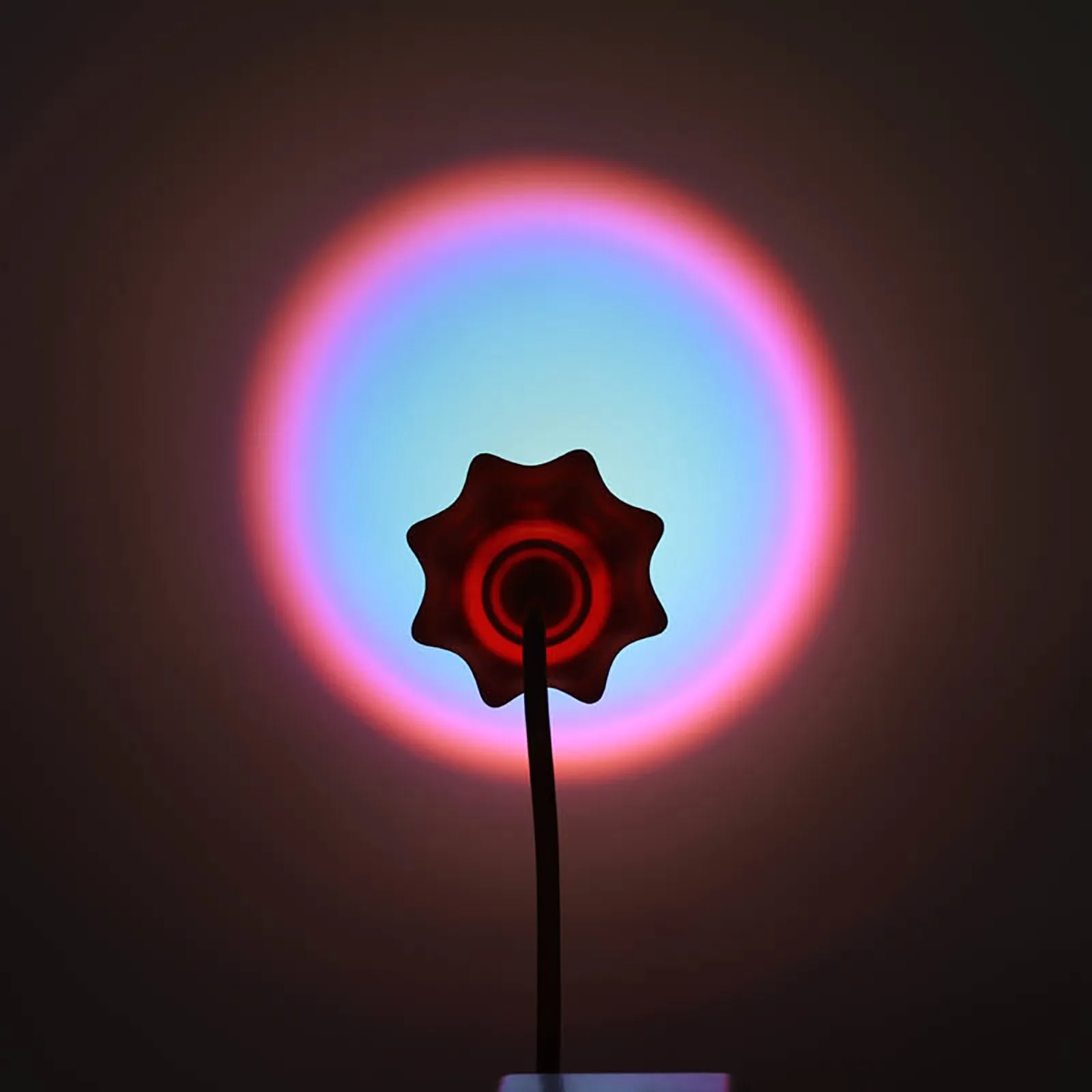 Порт able Радужный закат живой фон атмосферный проектор лампа USB порт солнце