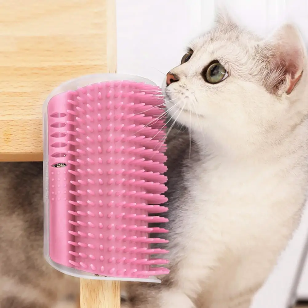 Cat Self Groomer Brush Pet Grooming Supplies Hair Removal Comb Comb with a Tickling Comb Cat Product Cat Wall Corner Massage