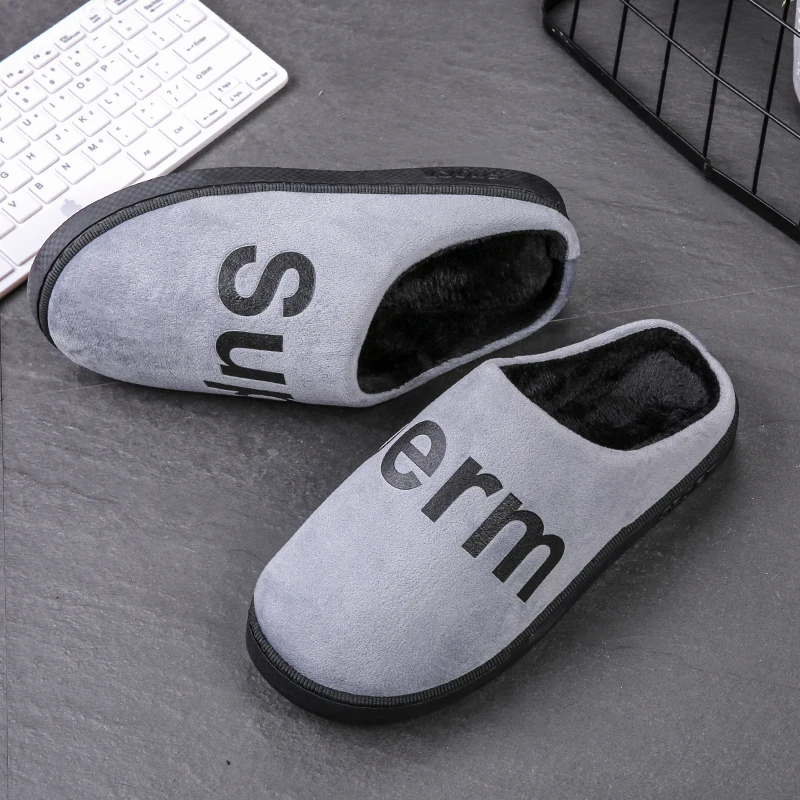 Winter Indoor Slippers Women Fur Slides Floor Shoes Woman Flip Flops Home Couple Mules Warm Furry Slider Flat Pantoufle | Обувь