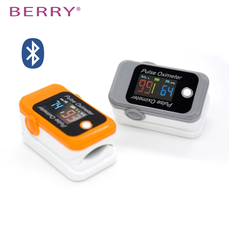 BERRY bluetooth пальцевой Пульсоксиметр оксиметр de Dedo пальцевой Пульсоксиметр кислорода в крови Saturometro SPO2 PR