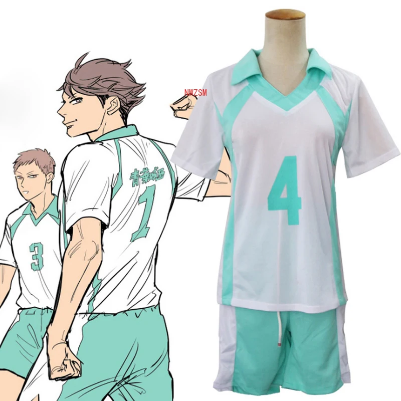 Аниме Haikyuu! Aoba Johsai VBC High School Косплей Oikawa Tooru Volley ball Club Костюм для косплея Джерси