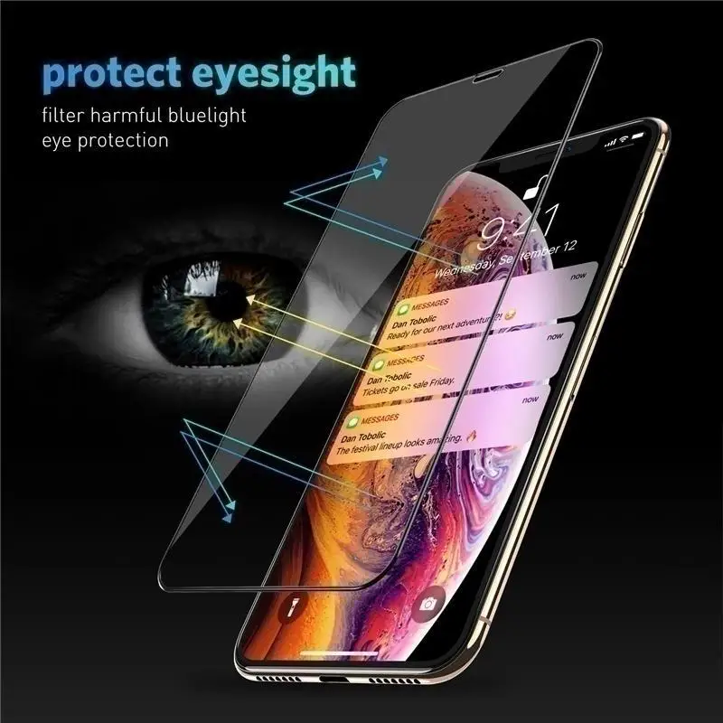 9H полное покрытие закаленное стекло для iphone 11 pro max защитная пленка | Мобильные