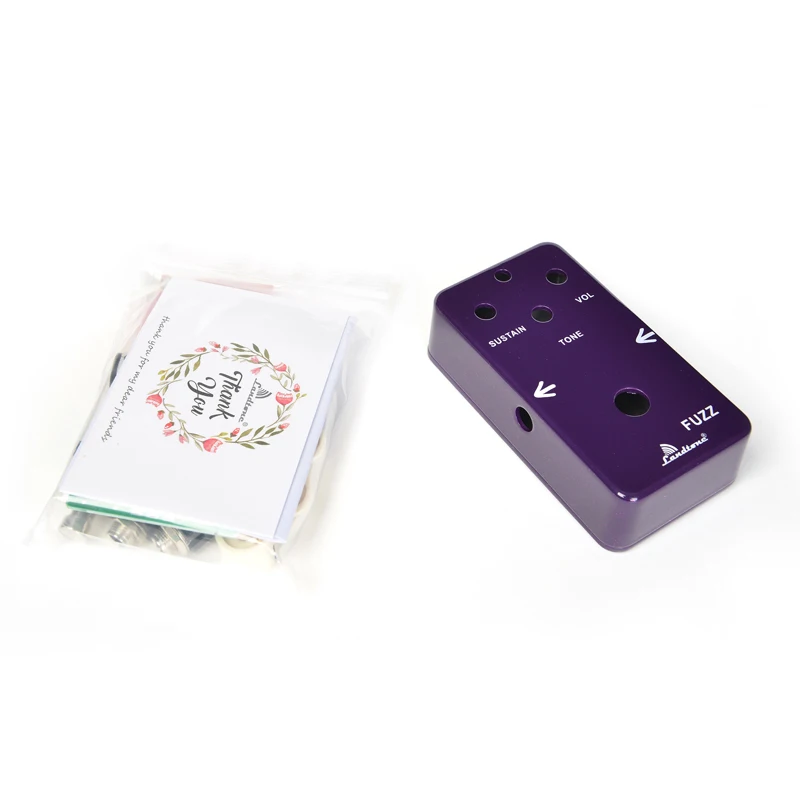 Фото Новая DIY педаль Fuzz и искажения, все комплекты с алюминиевой коробкой в стиле 1590B, истинное отключение для бас-гитары, бесплатная доставка №1