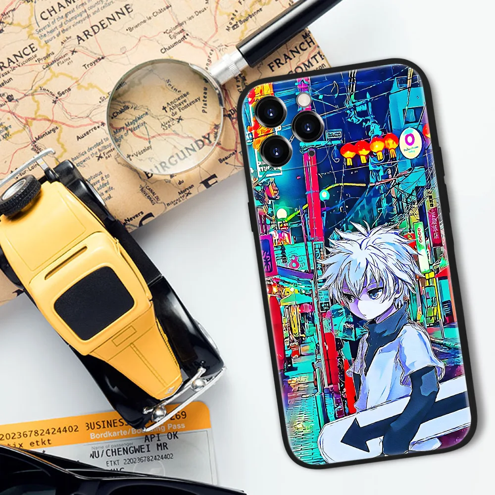 Чехлы из закаленного стекла для телефонов с рисунком аниме HUNTER x Для iPhone SE 6 6s 7 8 plus