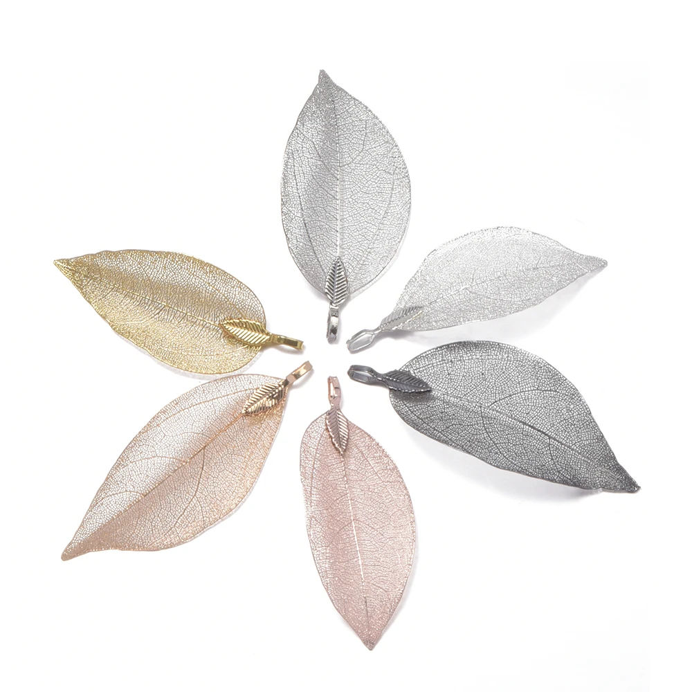 

3pcs/lot natual long drop earrings real leaf earrings for jewlery DIY making earring accessories