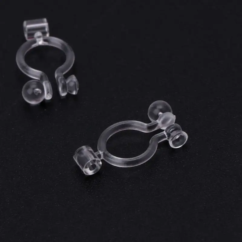 

87HC 20Pcs Invisible Clip-on Earring Converters for Non Pierced Ears Jewelry Findings