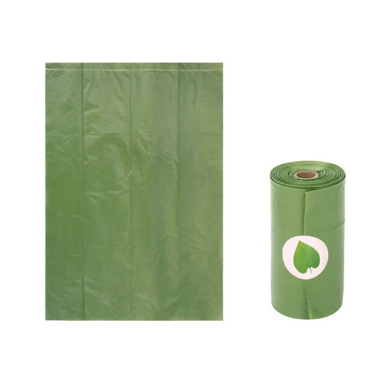 

Green Biodegradable Trash Bags Dog Poop 8 Rolls 16 rolls 20 Rolls Eco Friendly Pet Garbage Bag Holder Outdoor Dog Accessories