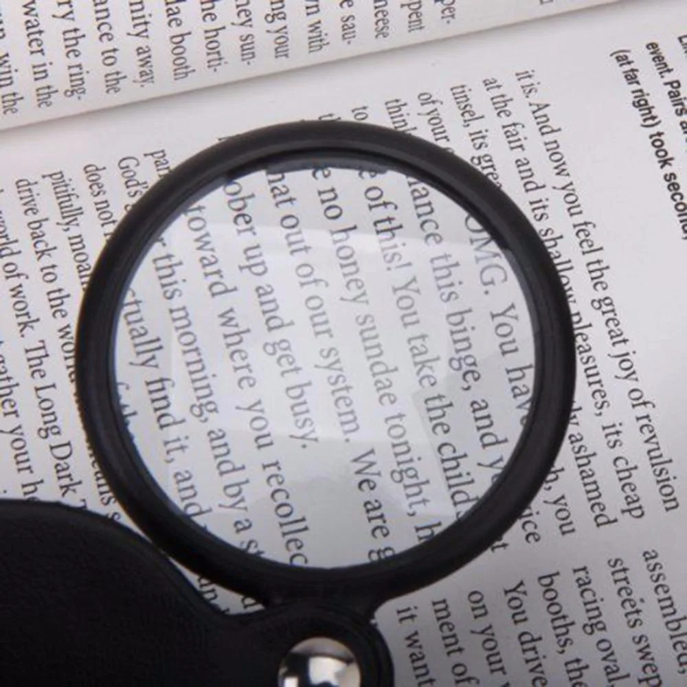 10X светильник ручная лупа карта для чтения газета увеличительное стекло