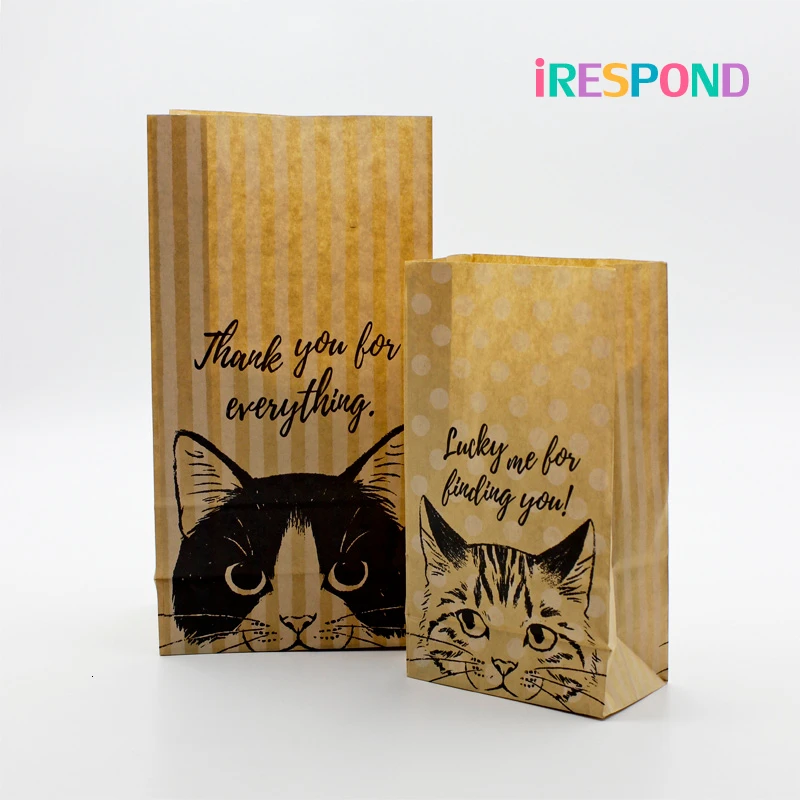 500 шт крафт бумажные пакеты маленькое печенье конфетный сладкий мешок подарочная