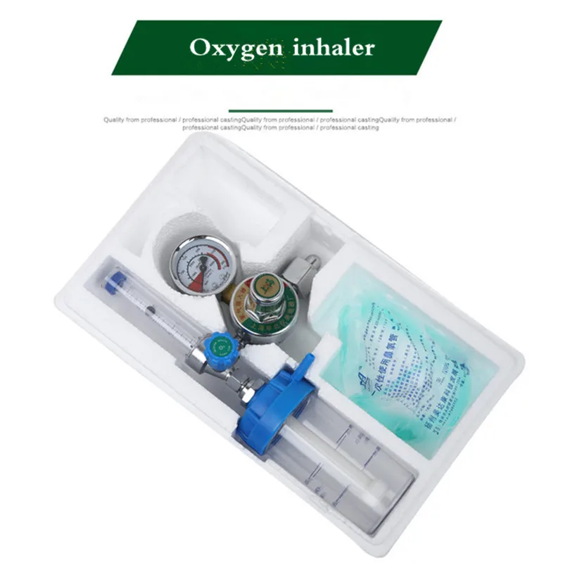 

Pressure Regulators O2 Medical oxygen meter Medical pressure reducing valve Oxygen inhaler Tester G5/8