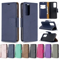 luxury solid color flip phone cases for huawei p40 p30 p20 mate 20 30 lite e pro p smart z plus with bracket cover coque capa