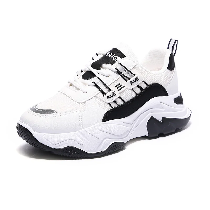 

Women's Sports Shoes Platform Shoes Breathable Mixed Colors Mesh Casual Running Chunky Sneakers Woman Vulcanize Shoes 2021