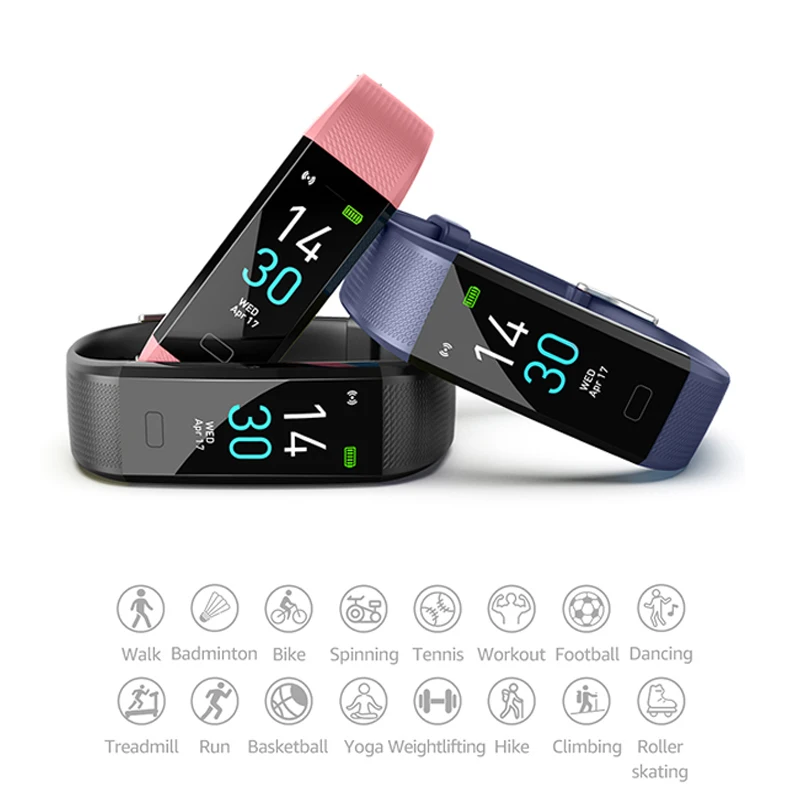Смарт браслет N S5 2 0 с шагомером тонометром пульсометром фитнес трекером